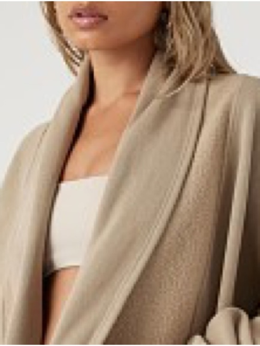 Joah Brown Oversized Cardi Desert French Terry - Picture 3 of 4